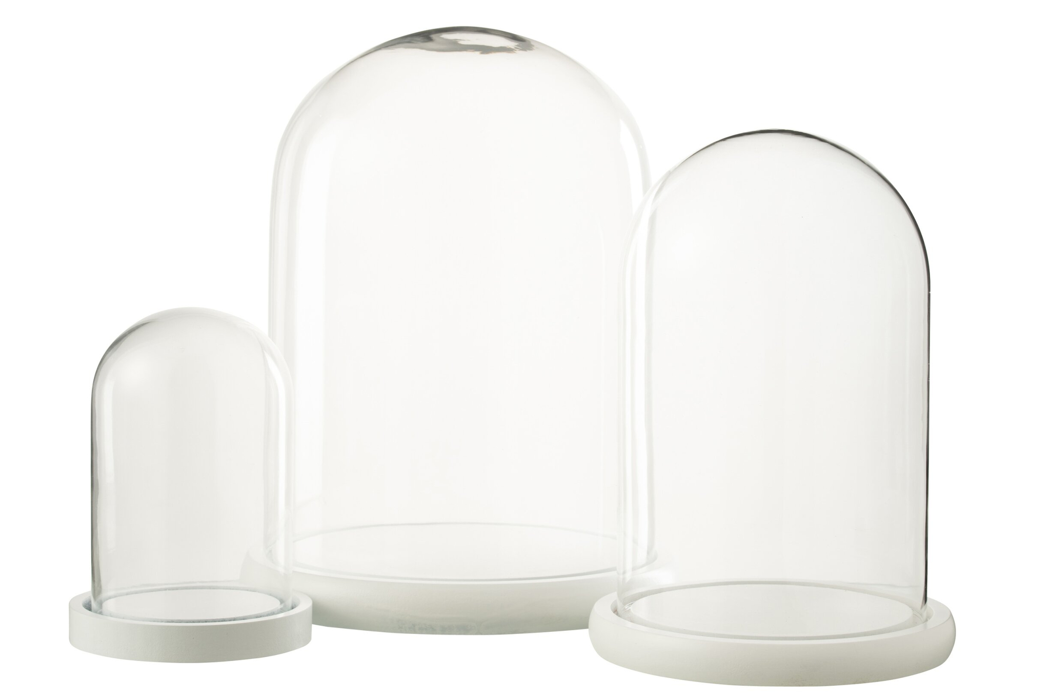 Decoratie Fesu Glas Wit