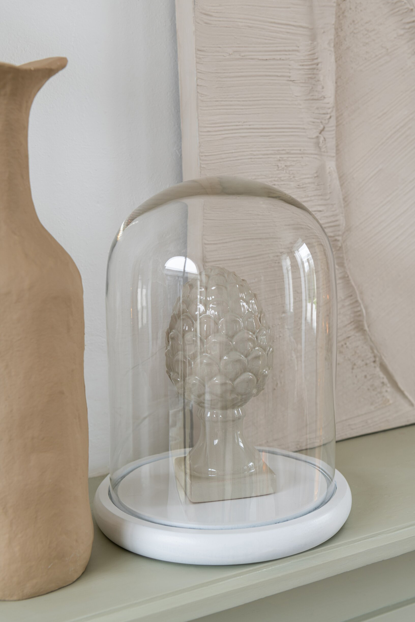 Decoratie Fesu Glas Wit - Afbeelding 2