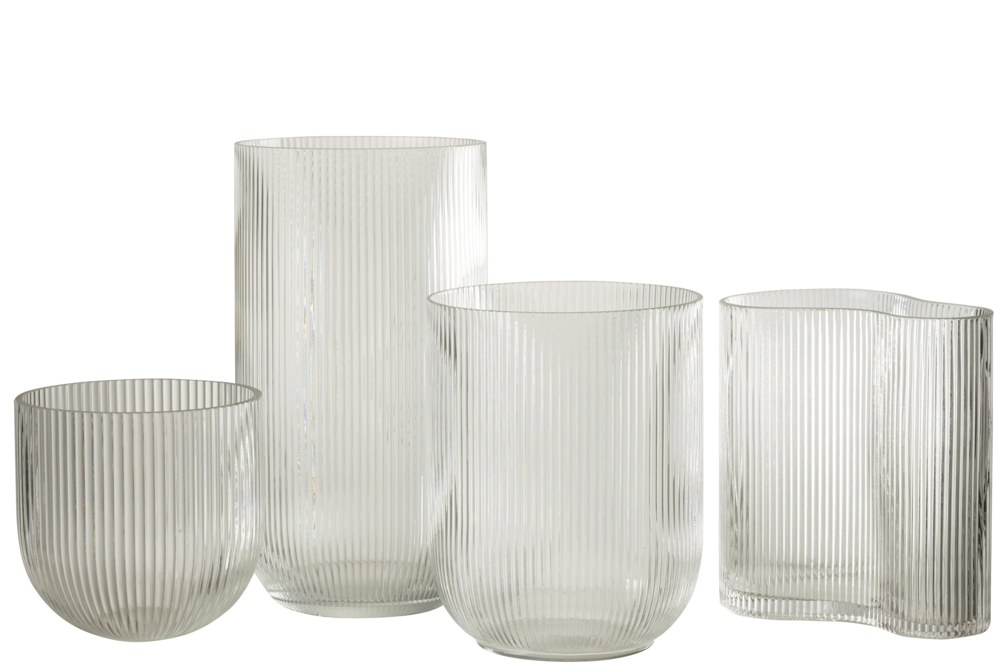 Vaas Grassia Glas Transparant H30 cm
