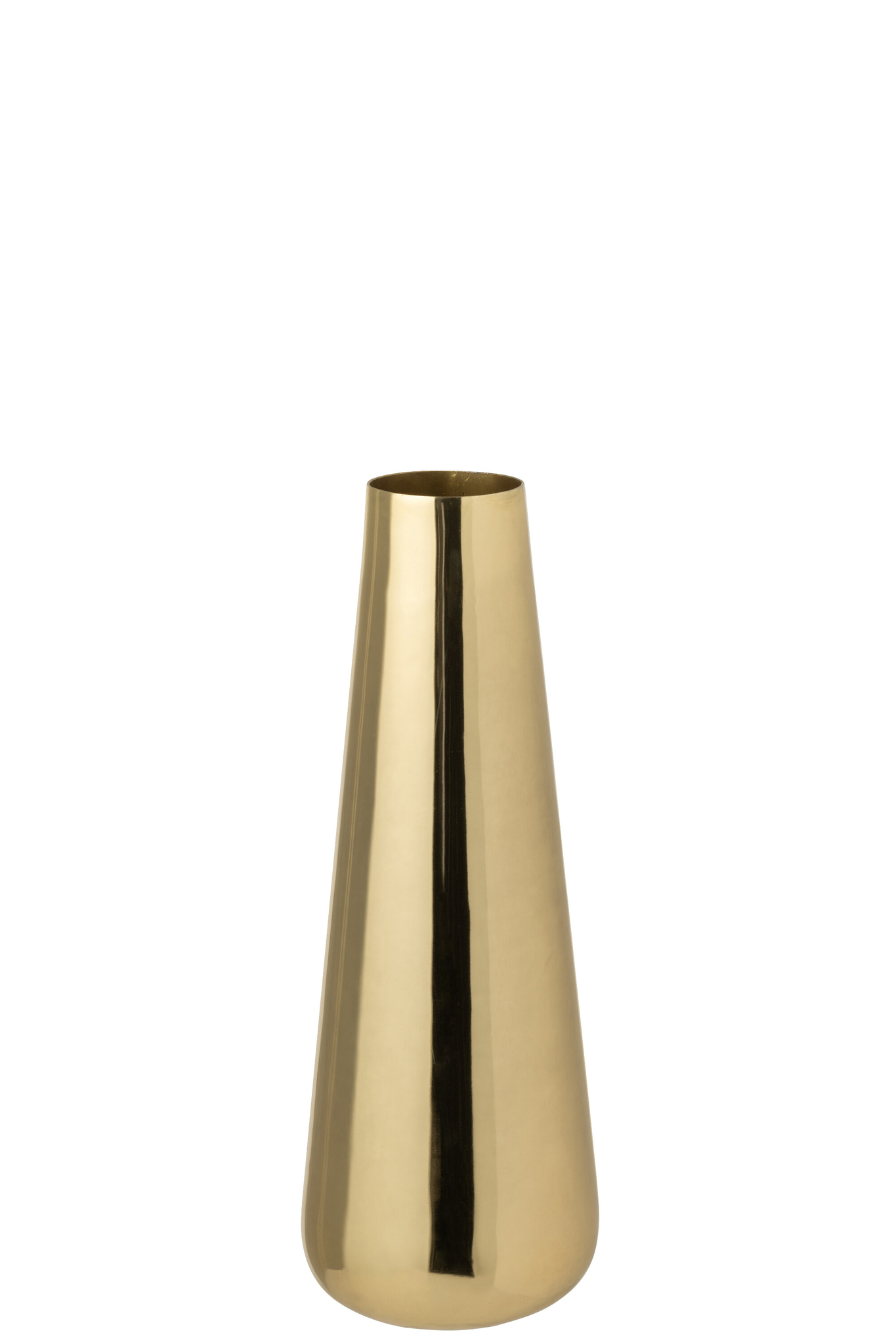Vloervaas Boekarest Aluminium Goud H40 cm - Afbeelding 2