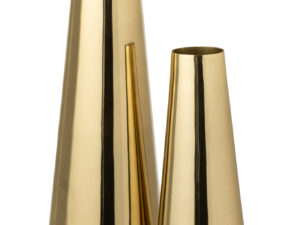 Vloervaas Beeldund Aluminium Goud H60 cm