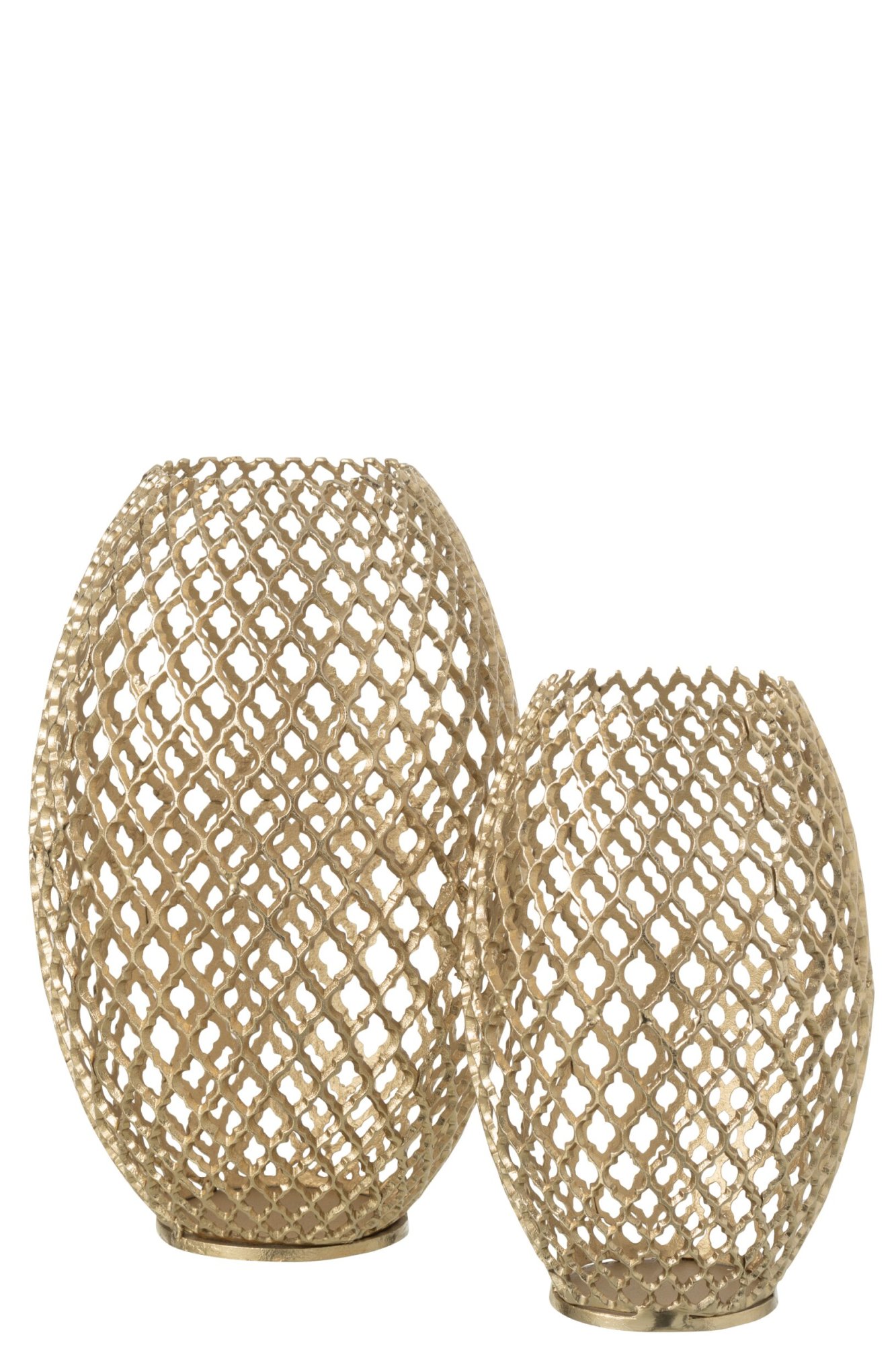 Vloervaas Troldun Aluminium Goud H49 cm