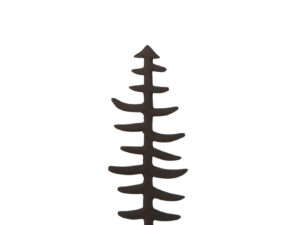 Kerstboom Kliemmia Aluminium Bruin H37 cm