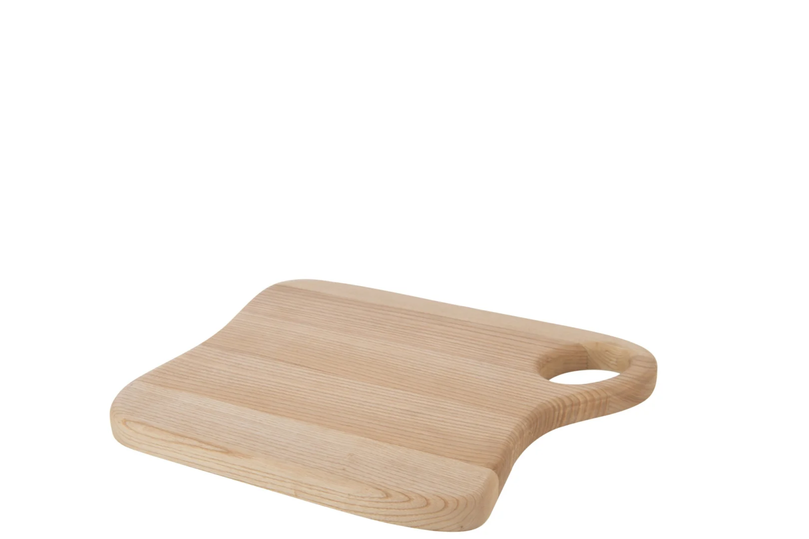 Serveerplank Hoommea naturel essenhout met onregelmatige vorm en handgreepopening