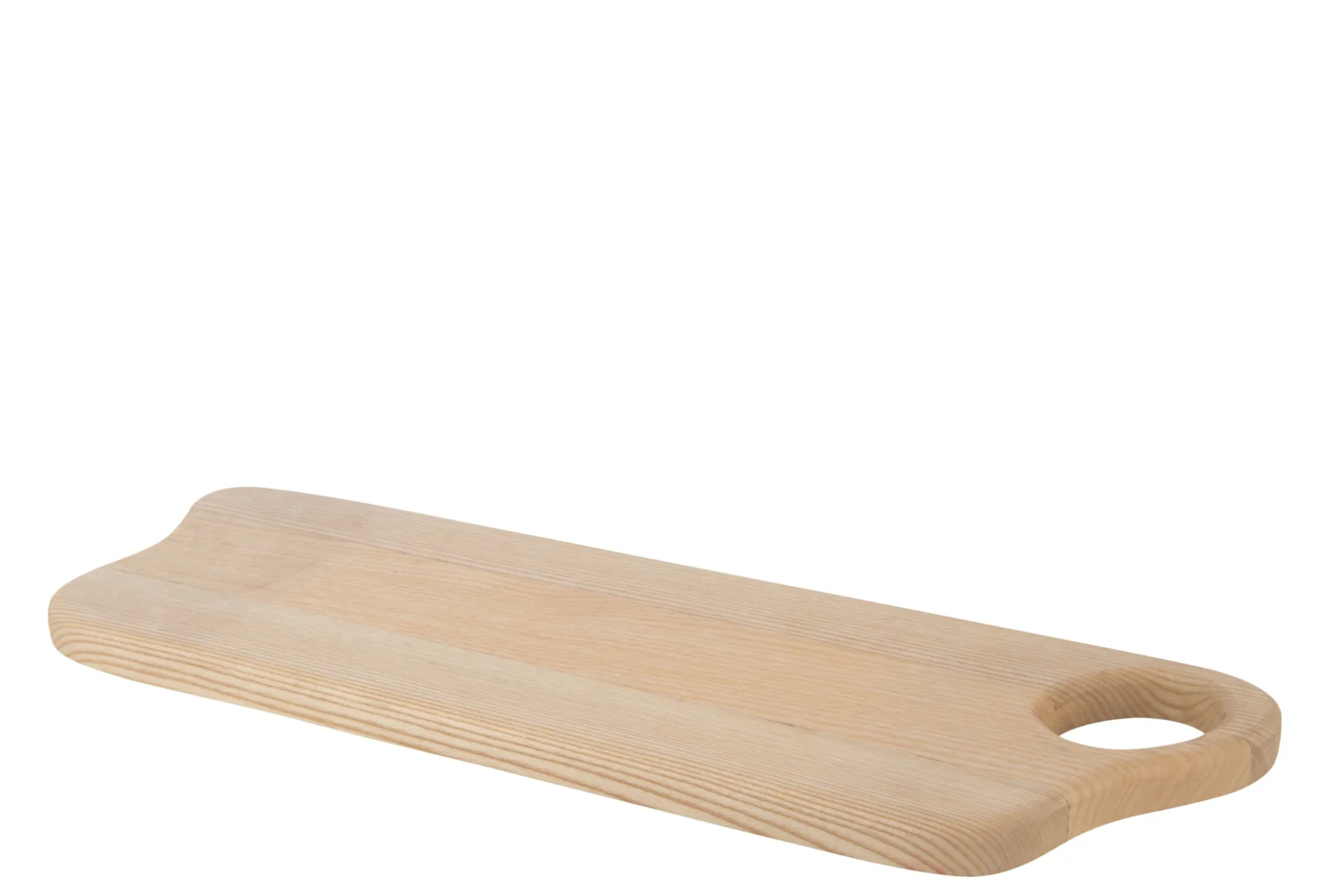 Serveerplank Greistund van naturel essenhout met grote onregelmatige vorm en handgreepopening