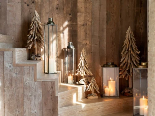 Kerstboom Wehe van drijfhout naturel, H50 cm, met rustige, natuurlijke uitstraling voor sfeervolle kerstdecoratie