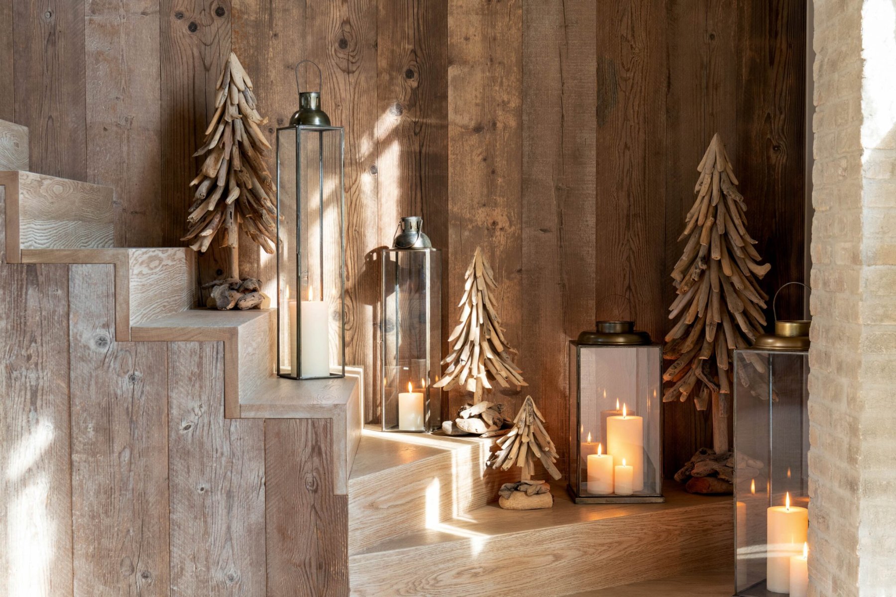 Kerstboom Wehe Hout Naturel H50 cm