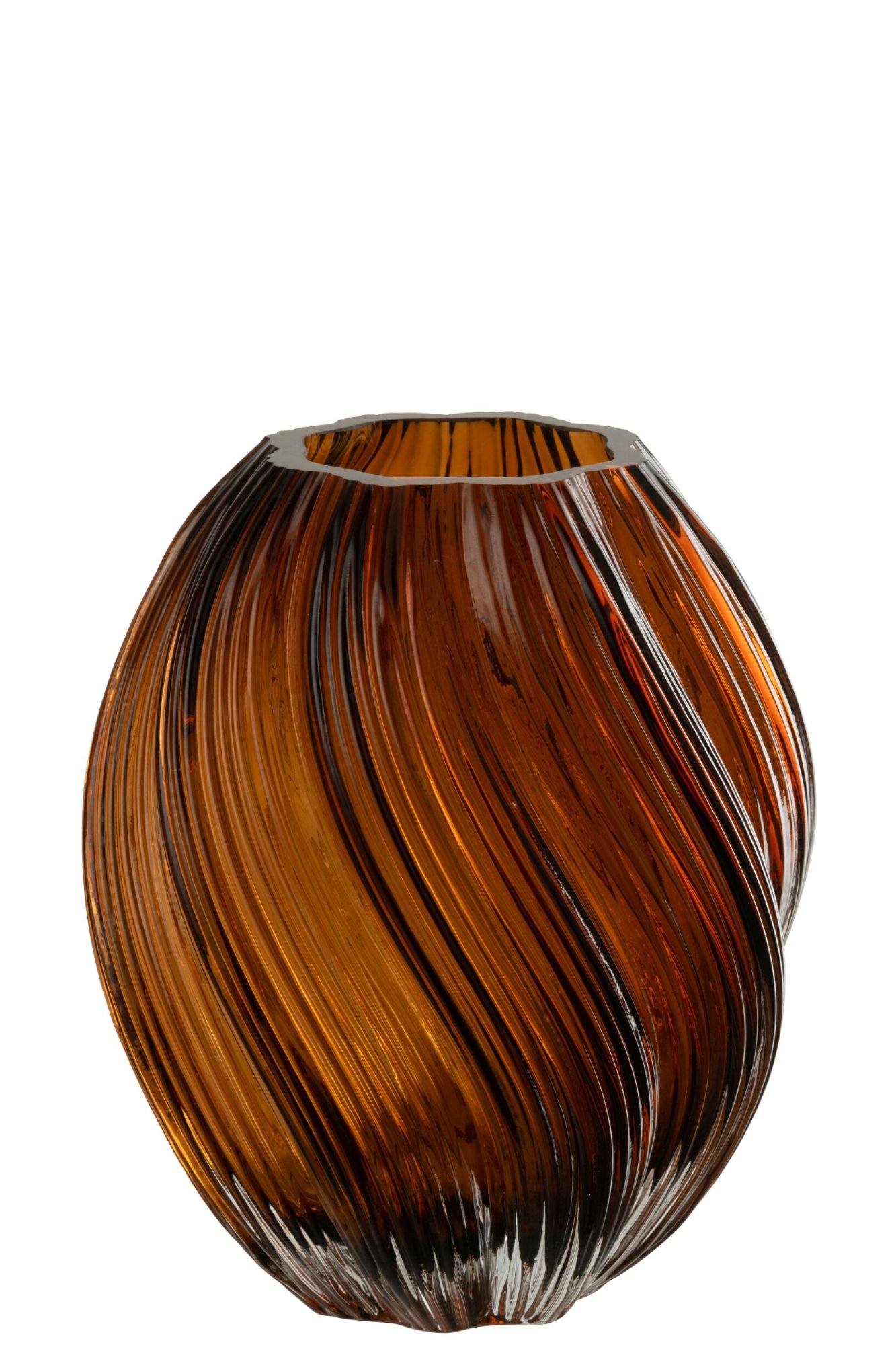 Vaas Raskena Glas Bruin H21 cm - Afbeelding 2