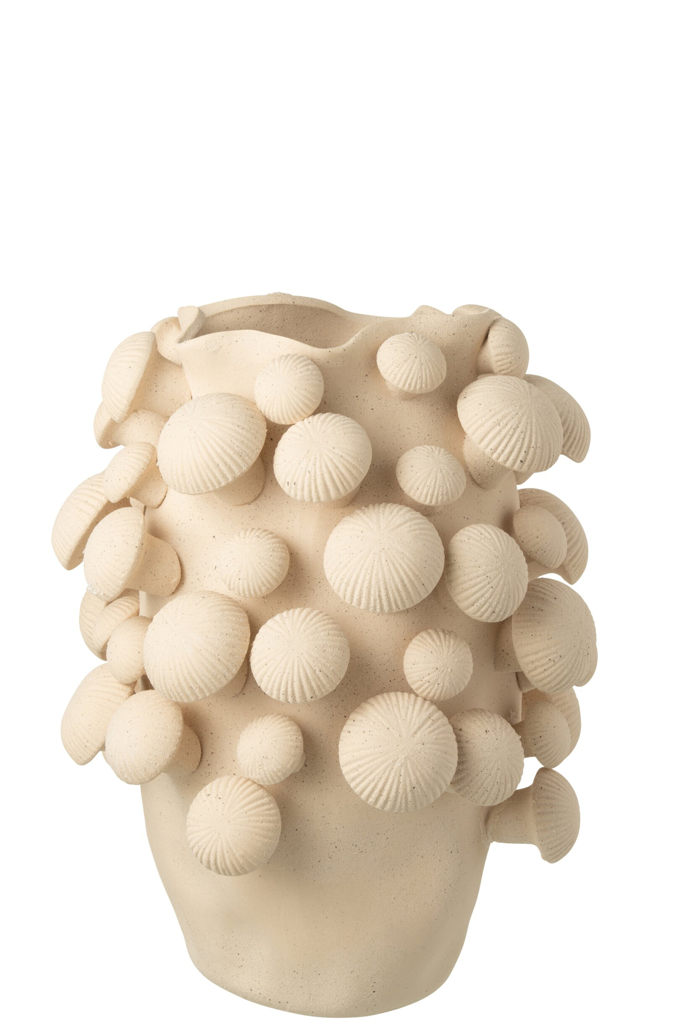 Vaas Tekang Klei Beige H46 cm - Afbeelding 3