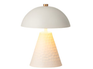 Tafellamp Poitiers Wit H18,5 cm