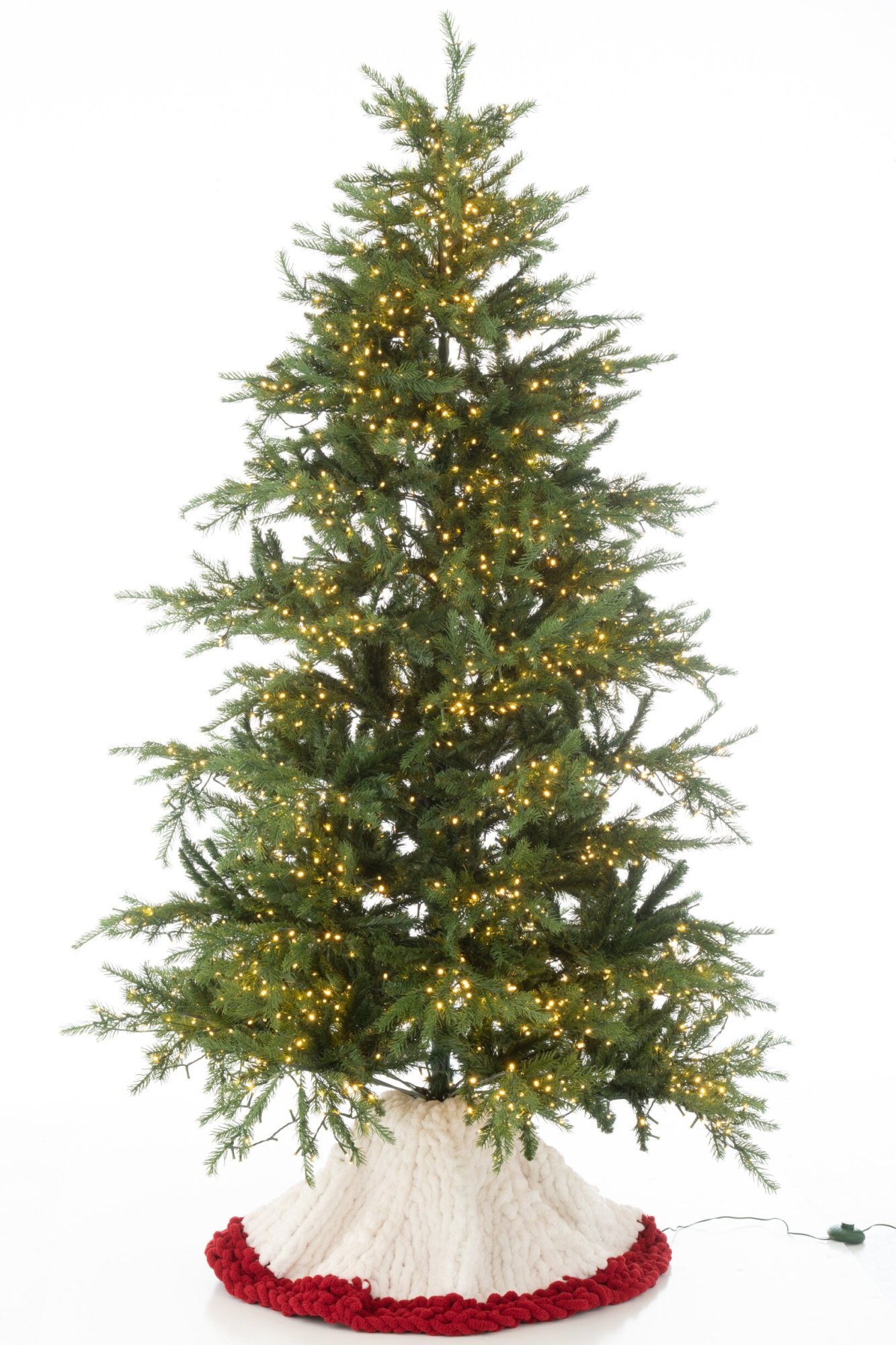 Kerstboom Cumane Polyester Wit - Afbeelding 3