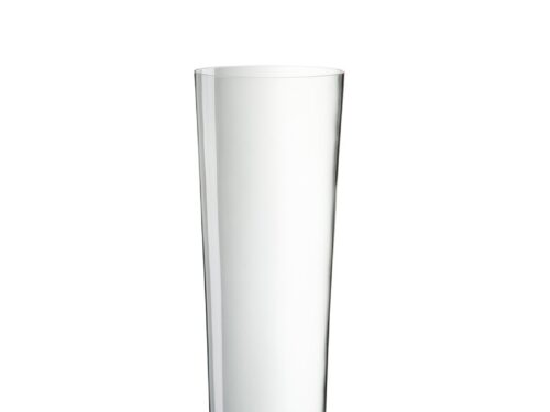 Triban transparante glazen vaas H60 cm met slank silhouet en helder, modern design