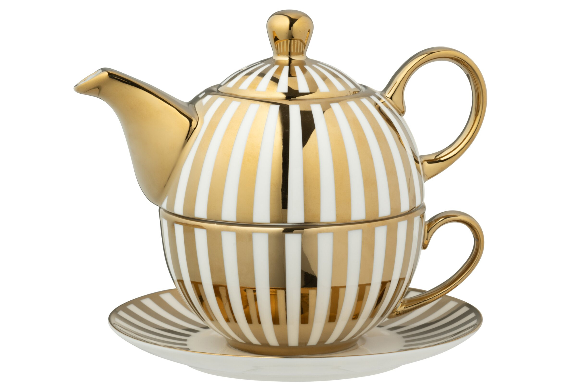 Theepot Klolvia Porselein Goud - Afbeelding 3