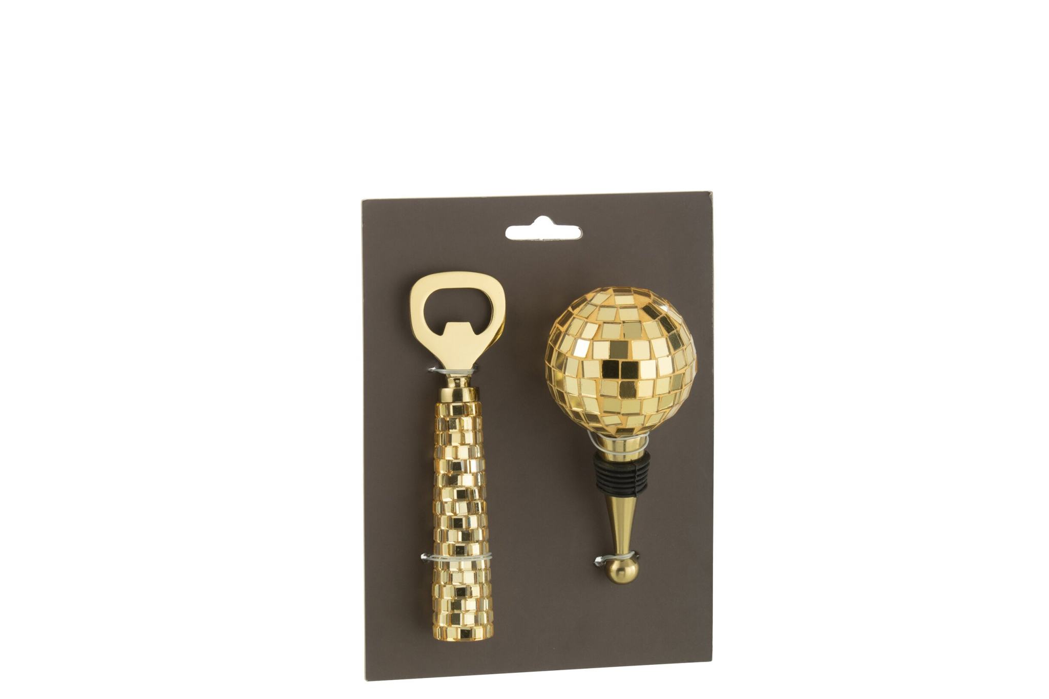 Opbergdoos Dansea Glas Goud