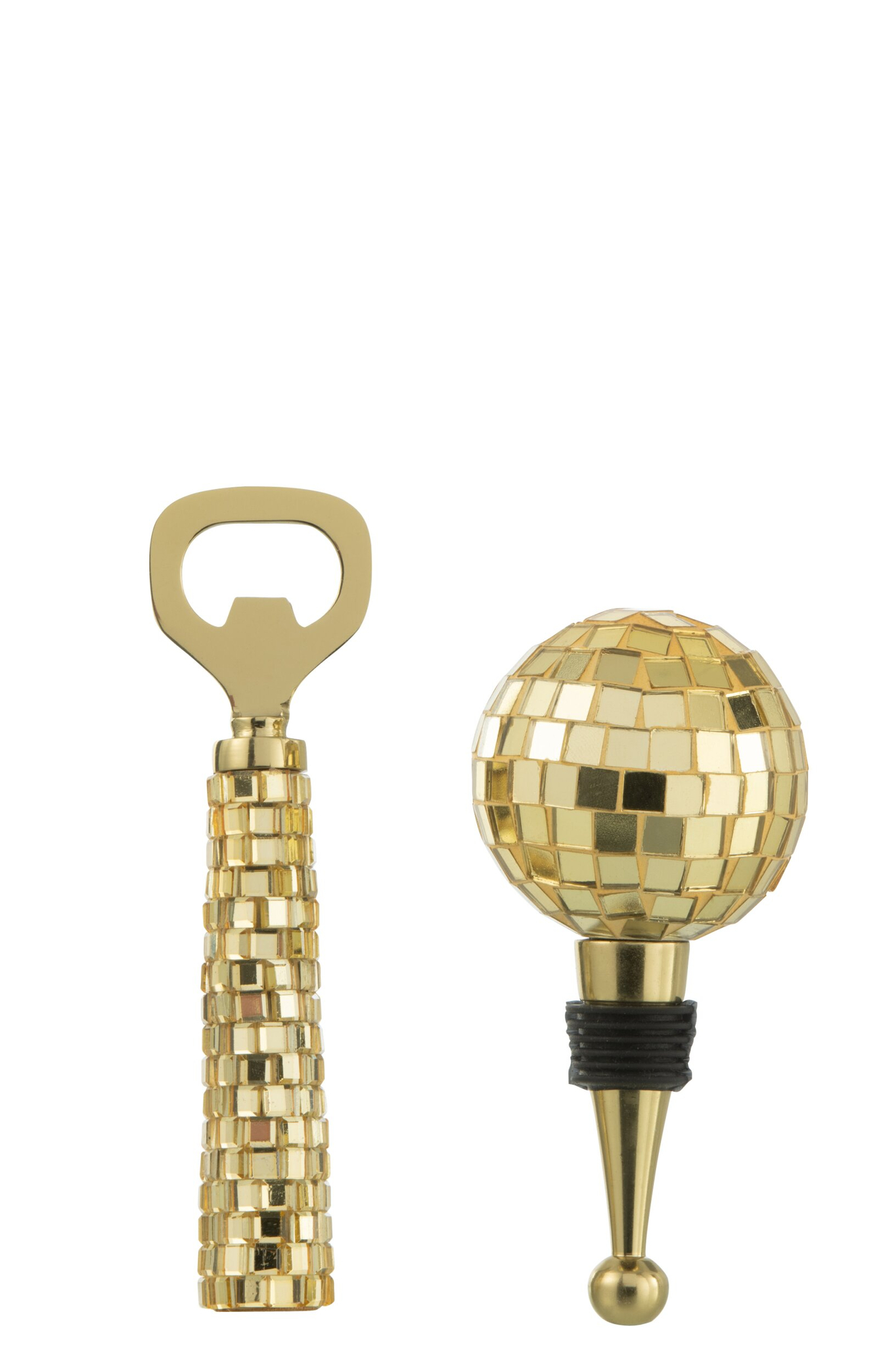 Opbergdoos Dansea Glas Goud - Afbeelding 2