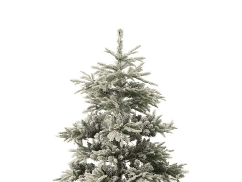 Kerstboom Jaavone groen H180 cm, besneeuwd design met volle takken en stevige metalen standaard