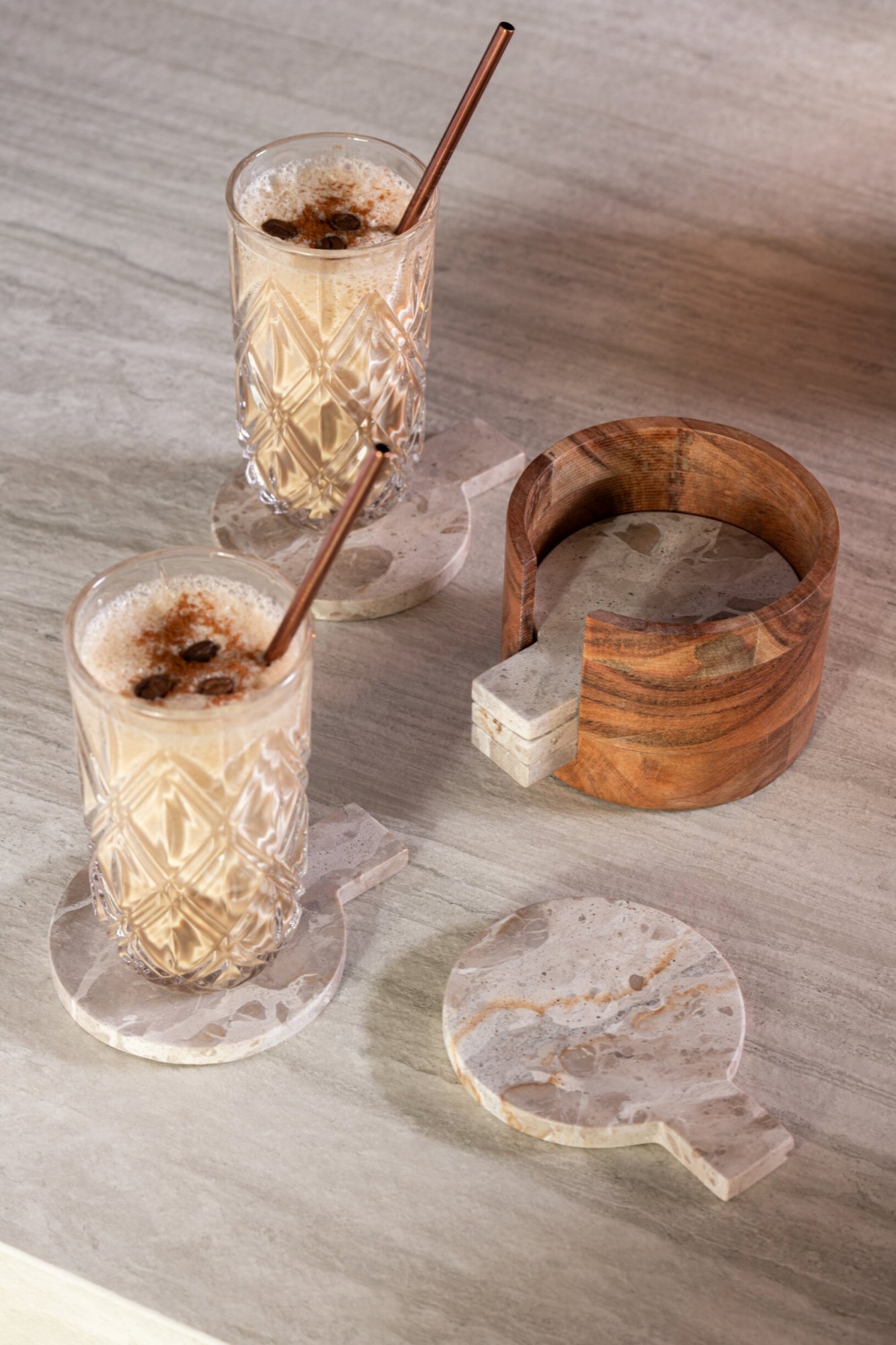 Opbergdoos Preistu Marmer Beige - Afbeelding 3