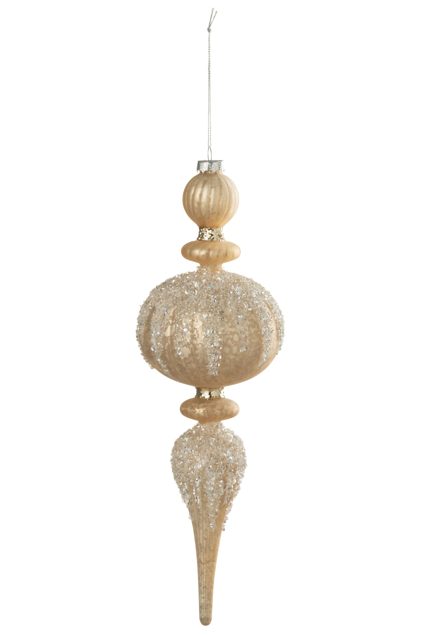 Kerstballen Lorrund Glas Goud - Afbeelding 3