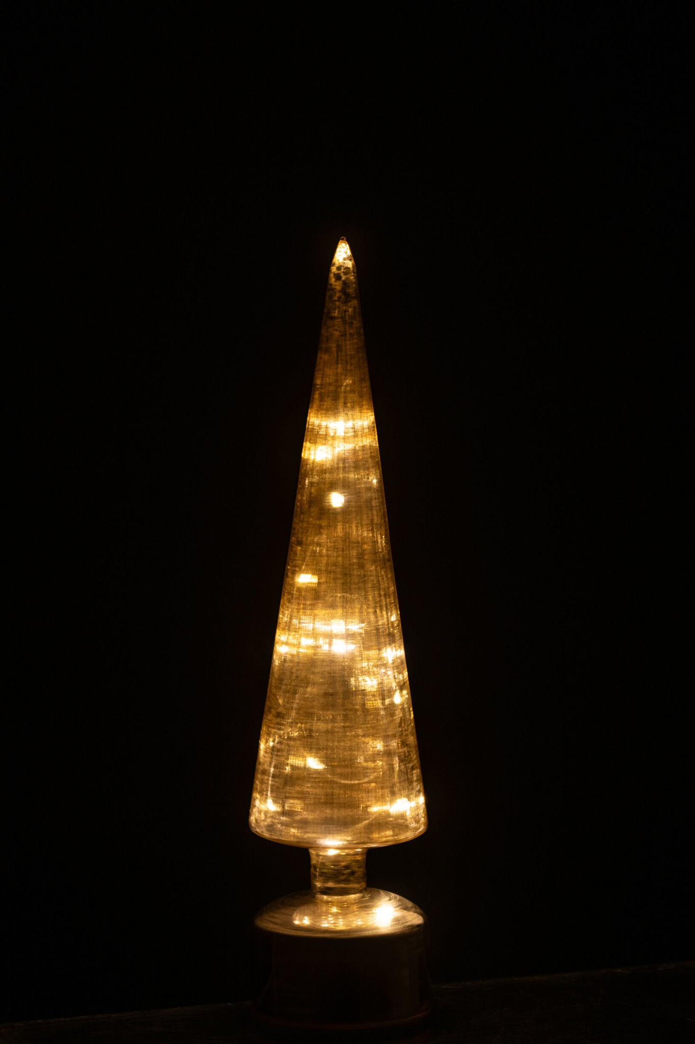 Kunstboom Tunos Glas Goud H40 cm - Afbeelding 2