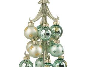 Kerstboom Steekine Glas Groen H21 cm