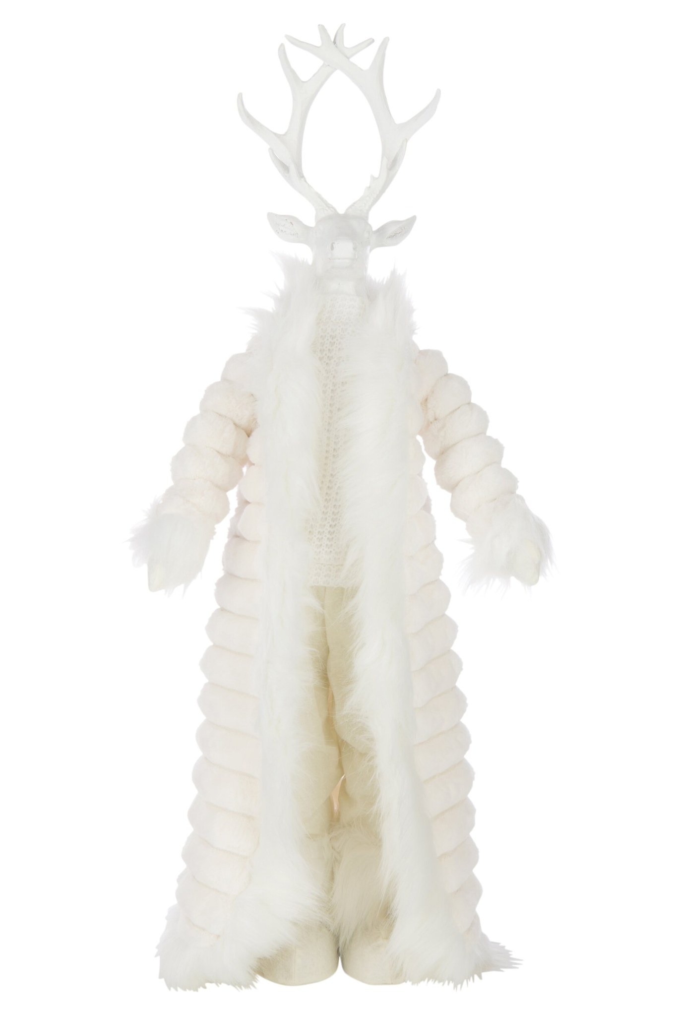 Decoratiefiguur Taarnund Polyester Wit H92 cm - Afbeelding 3