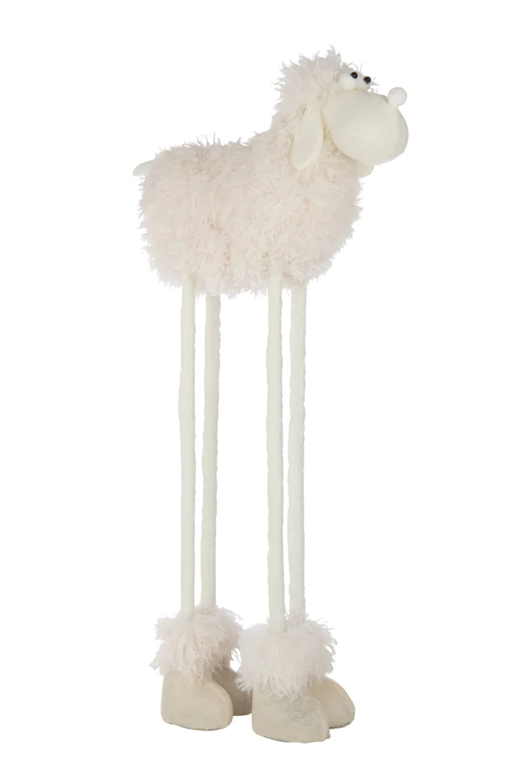 Decoratiefiguur Staudik Polyester Wit H98 cm - Afbeelding 4