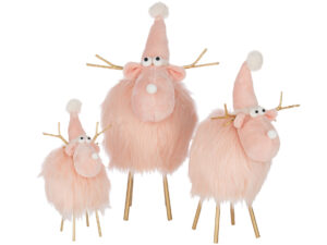 Decoratiefiguur Paurnira Polyester Roze H61 cm