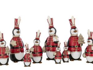 Decoratiefiguur Doolves Polyresin Meerkleurig - Set van 3
