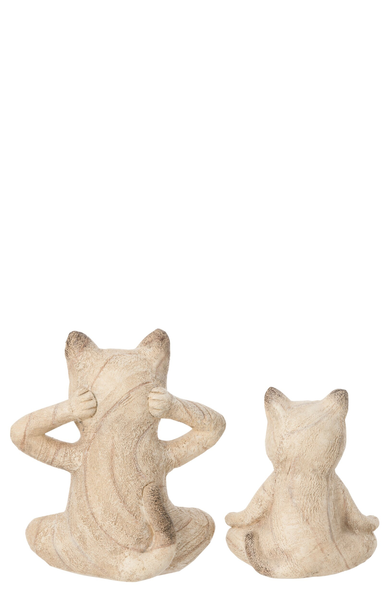 Decoratiefiguur Linkoping Polyresin Naturel - Set van 2