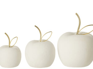 Woonaccessoire Meintona Porselein Wit - Set van 3