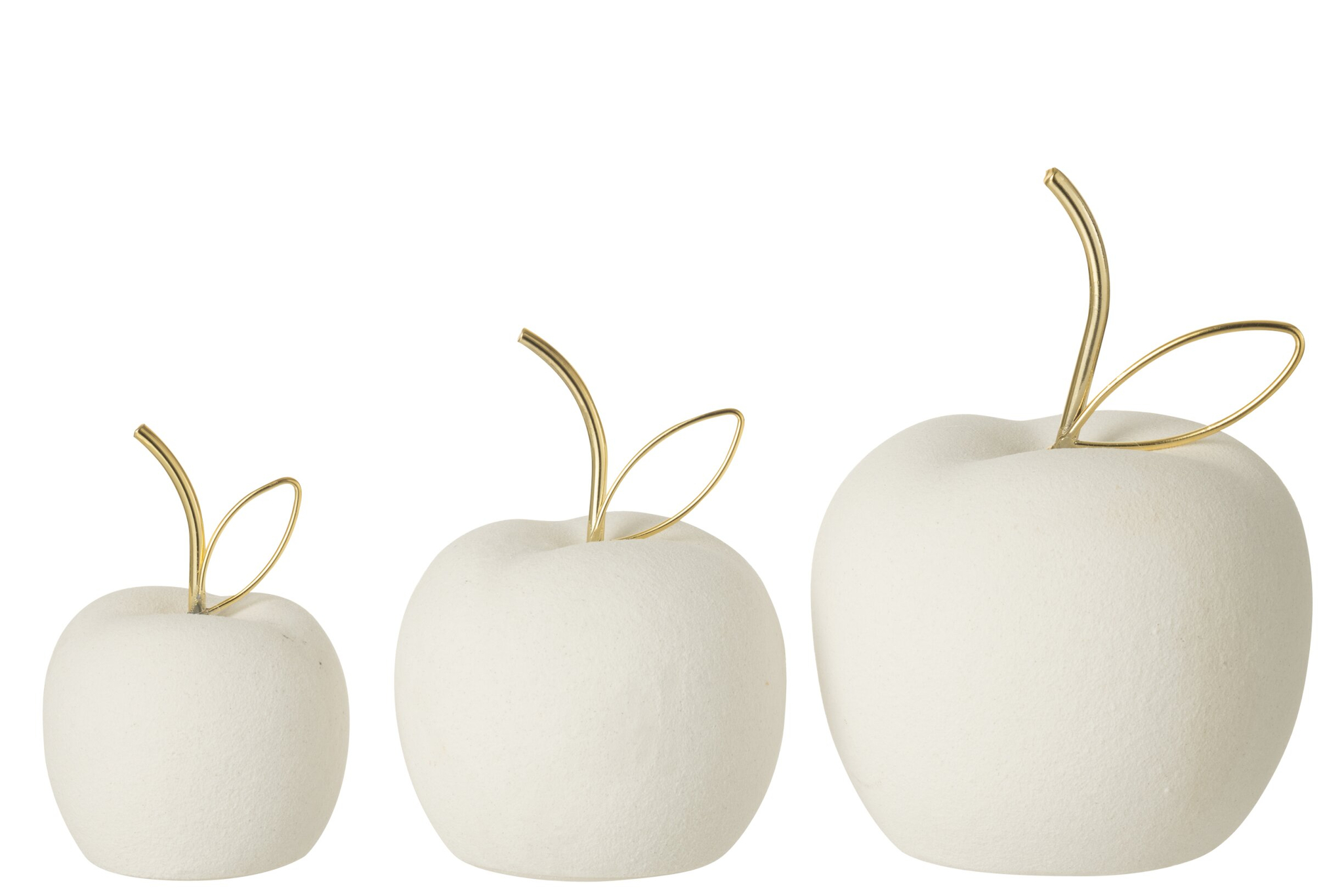 Woonaccessoire Meintona Porselein Wit - Set van 3