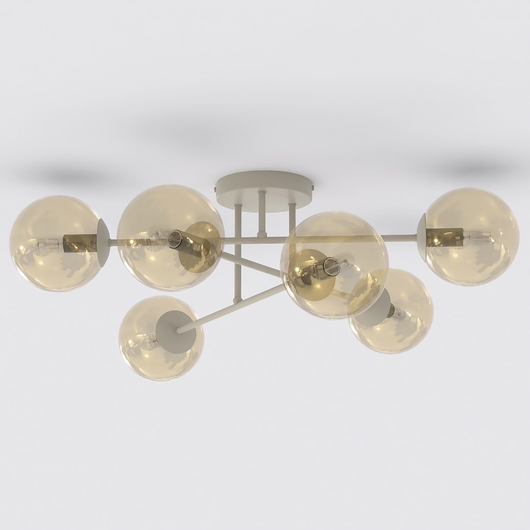Plafondlamp Flalen Beige Ø14 cm