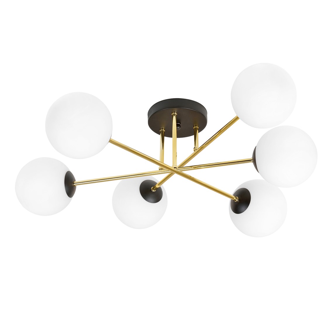 Plafondlamp Ventund Zwart Ø14 cm
