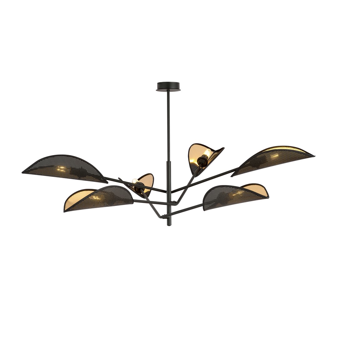 Plafondlamp Kumoro Zwart Ø12 cm