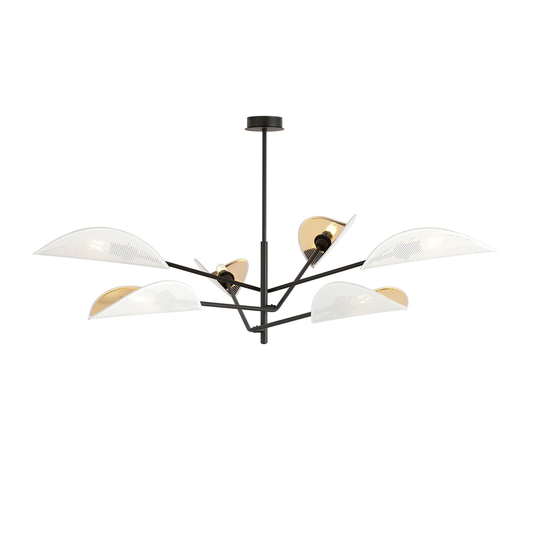 Plafondlamp Fiver Zwart Ø12 cm