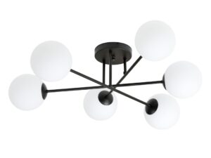Plafondlamp Diennin Zwart Ø14 cm