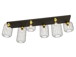 Plafondlamp Gieloro Zwart Ø16 cm