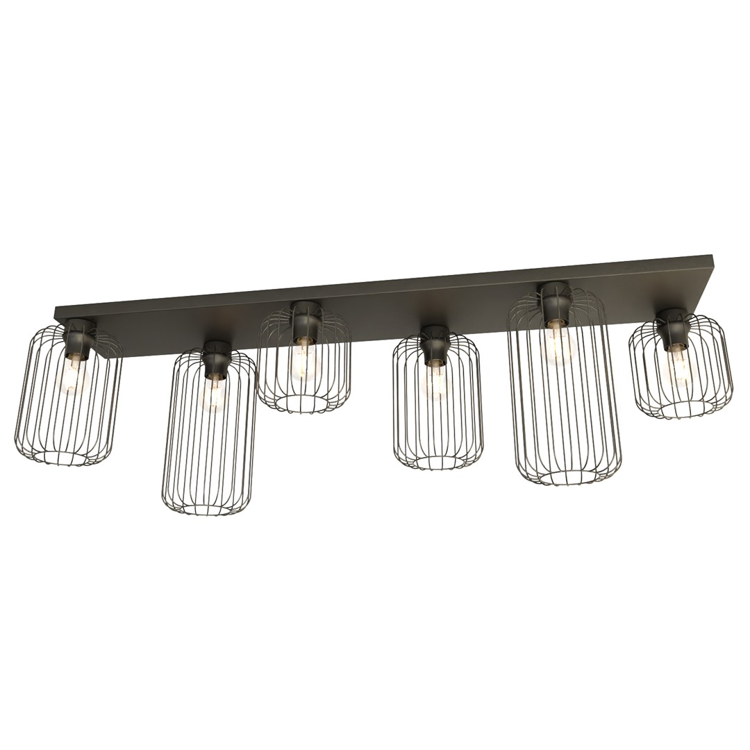 Plafondlamp Deenda Zwart Ø16 cm