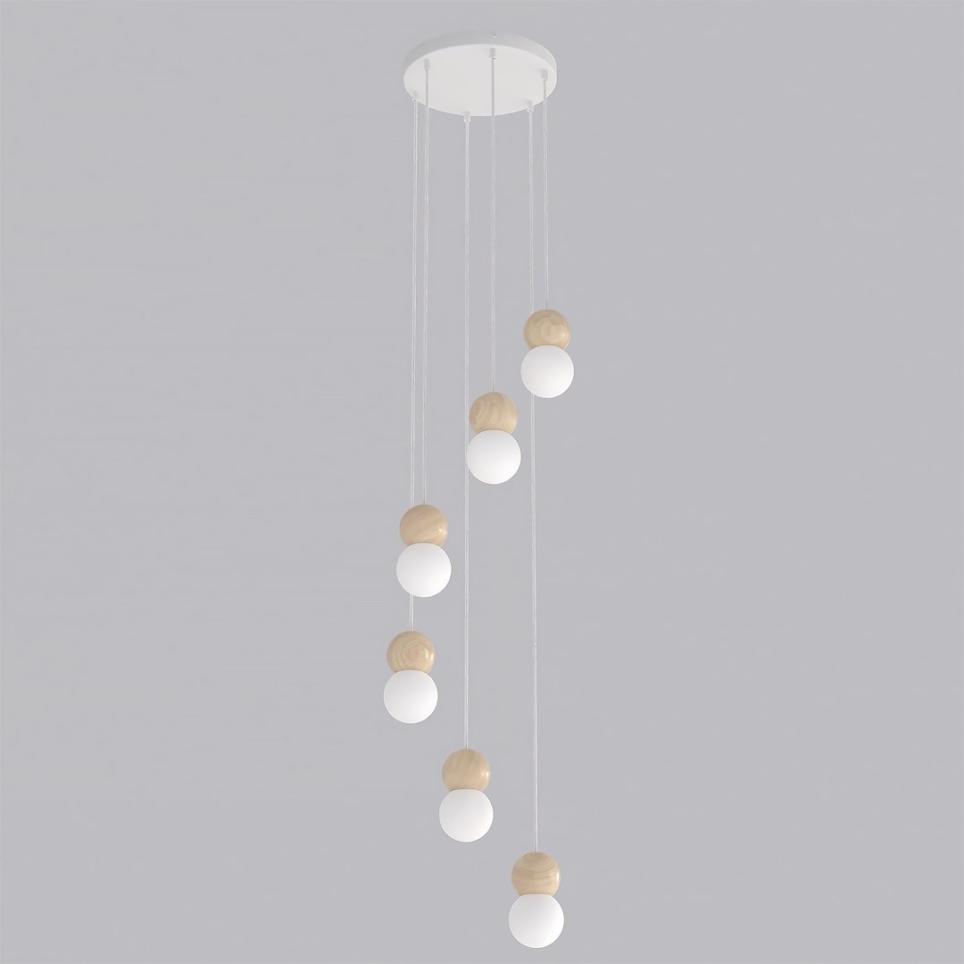 Hanglamp Koman Wit Ø10 cm