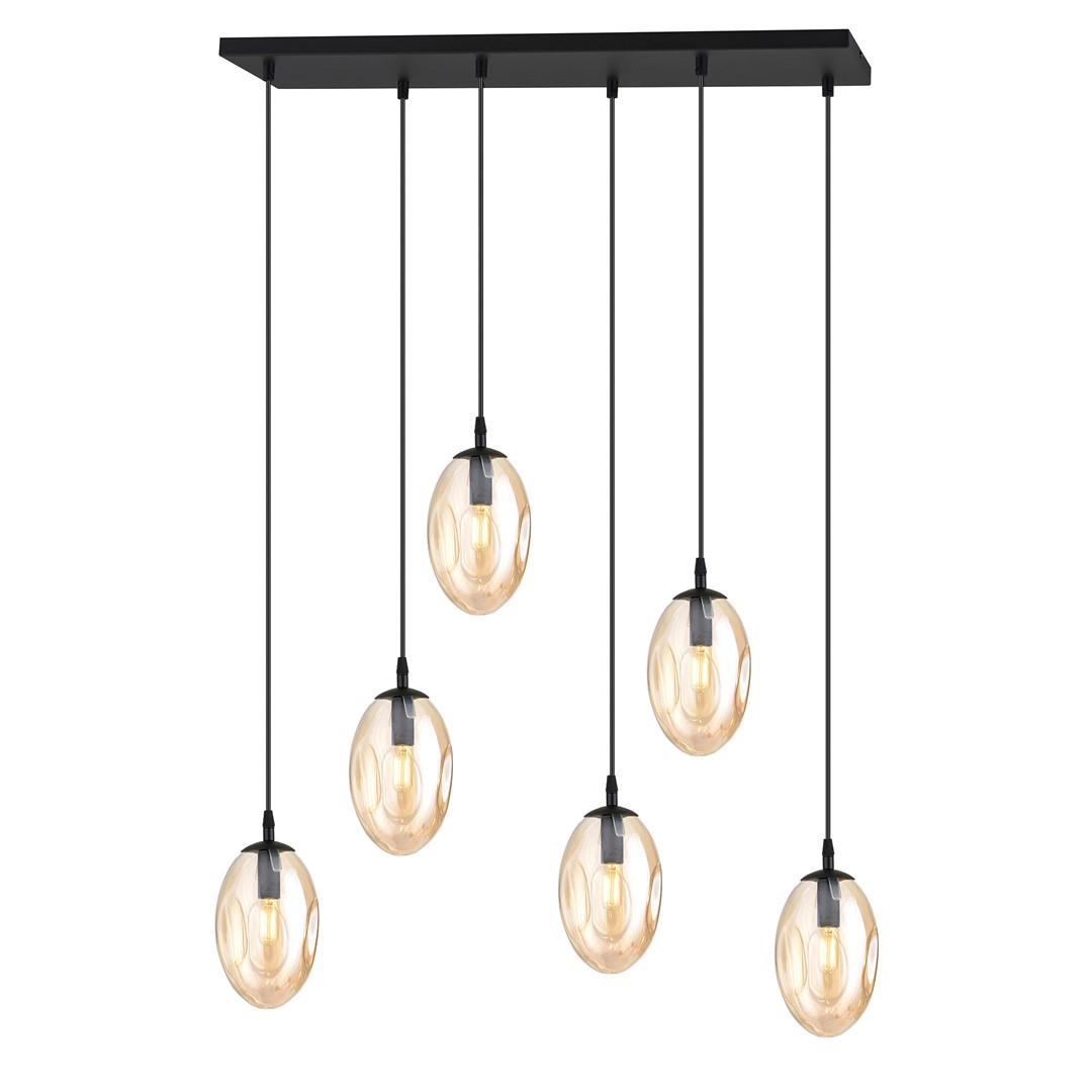 Hanglamp Bauskan Zwart Ø12 cm