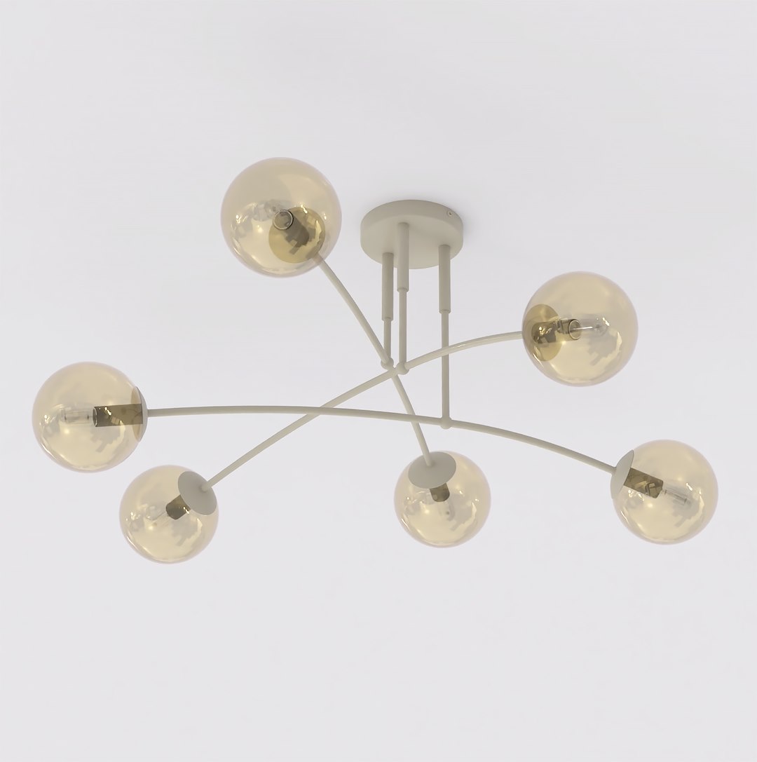 Plafondlamp Cierrond Beige Ø14 cm