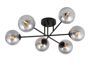 Plafondlamp Hoian Zwart Ø14 cm
