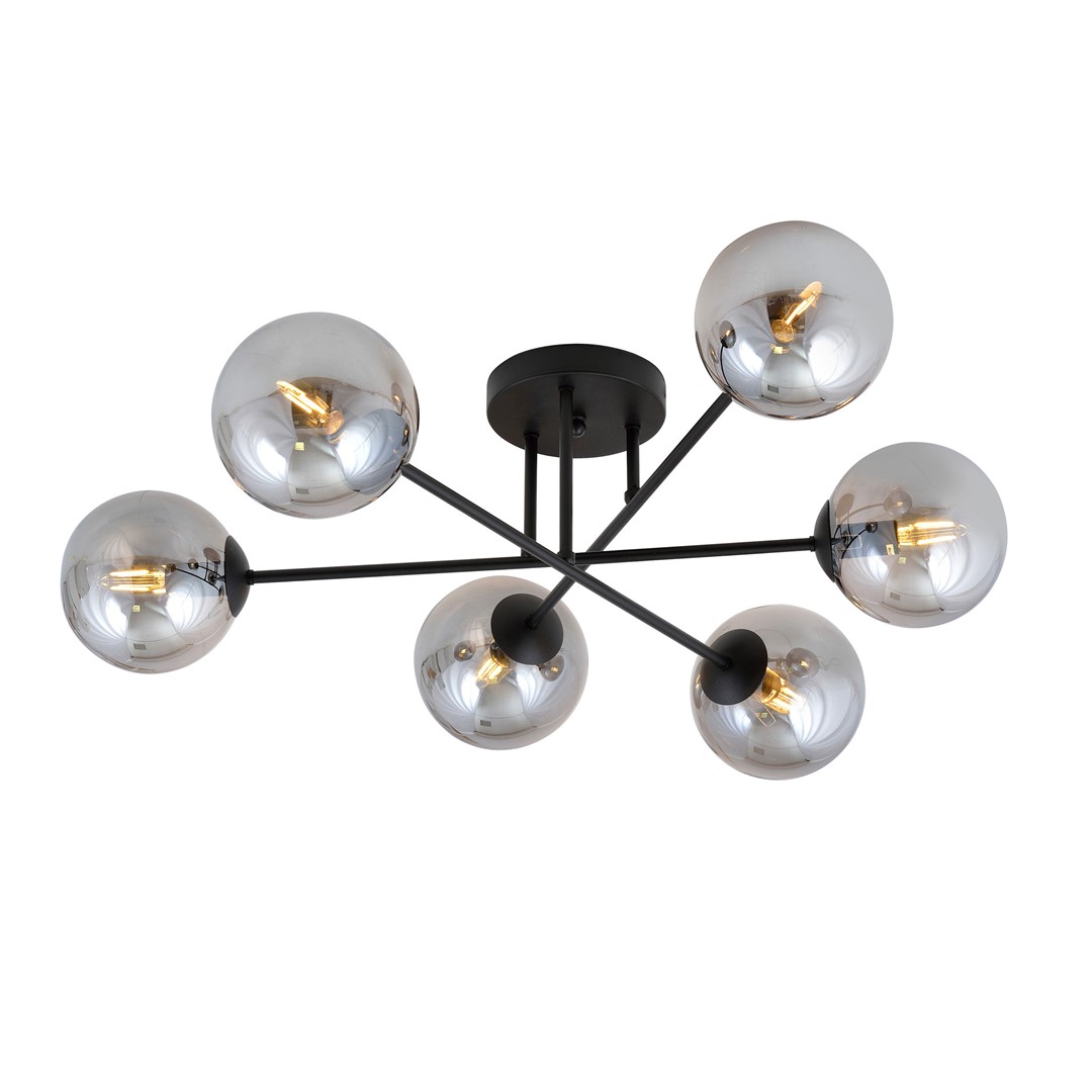 Plafondlamp Hoian Zwart Ø14 cm