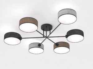 Plafondlamp Doomund Zwart Ø20 cm