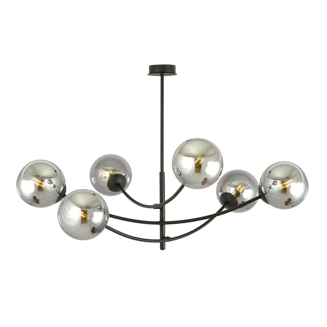 Plafondlamp Rendin Zwart Ø14 cm