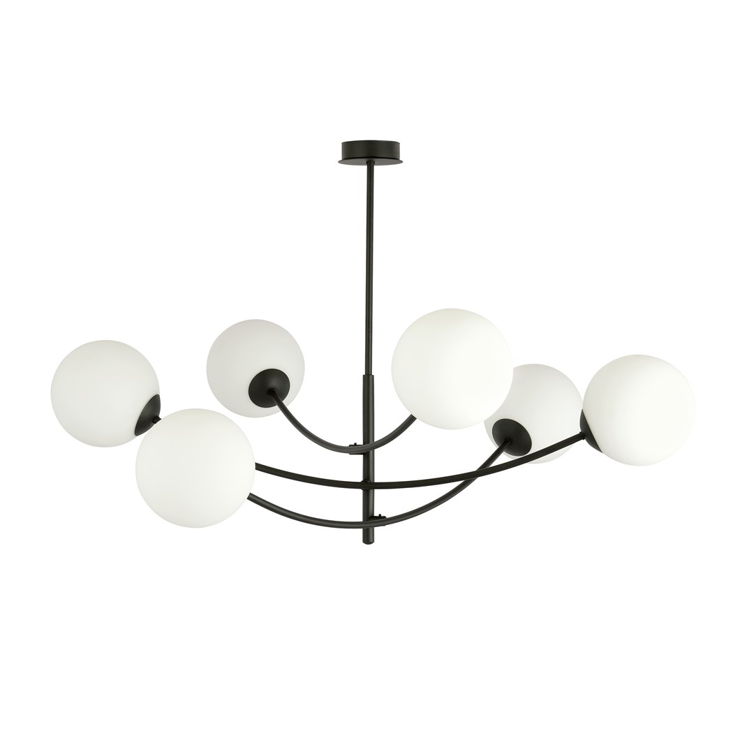 Plafondlamp Lelang Zwart Ø15 cm