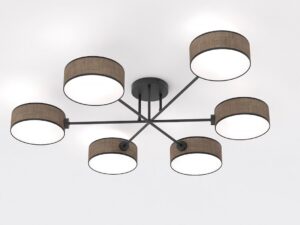 Plafondlamp Finel Bruin Ø20 cm