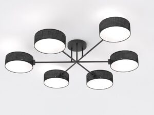 Plafondlamp Jaipur Zwart Ø20 cm