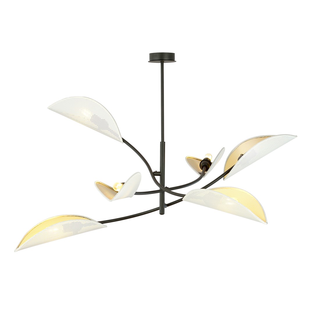Plafondlamp Tussea Zwart Ø12 cm