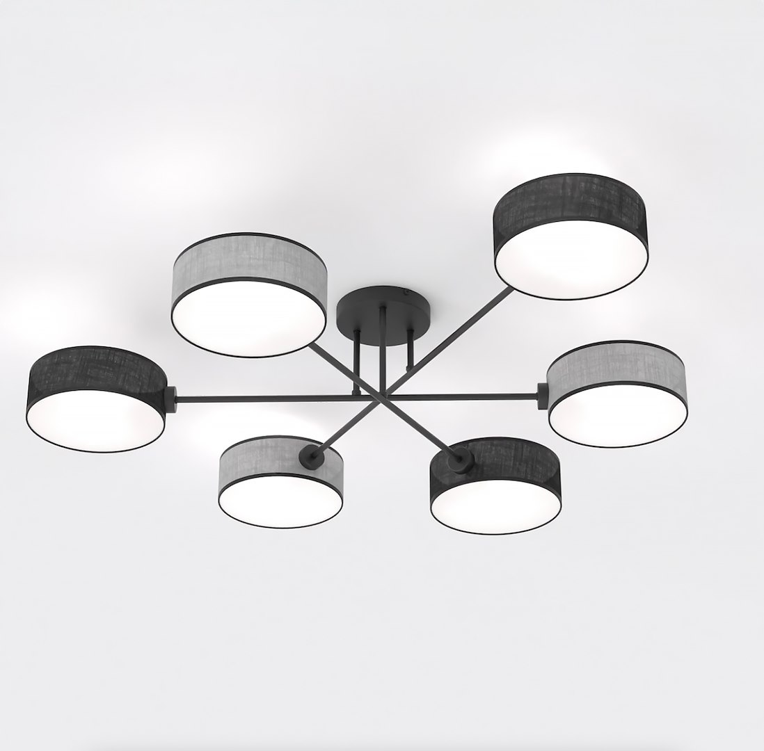 Plafondlamp Toonis Zwart Ø20 cm
